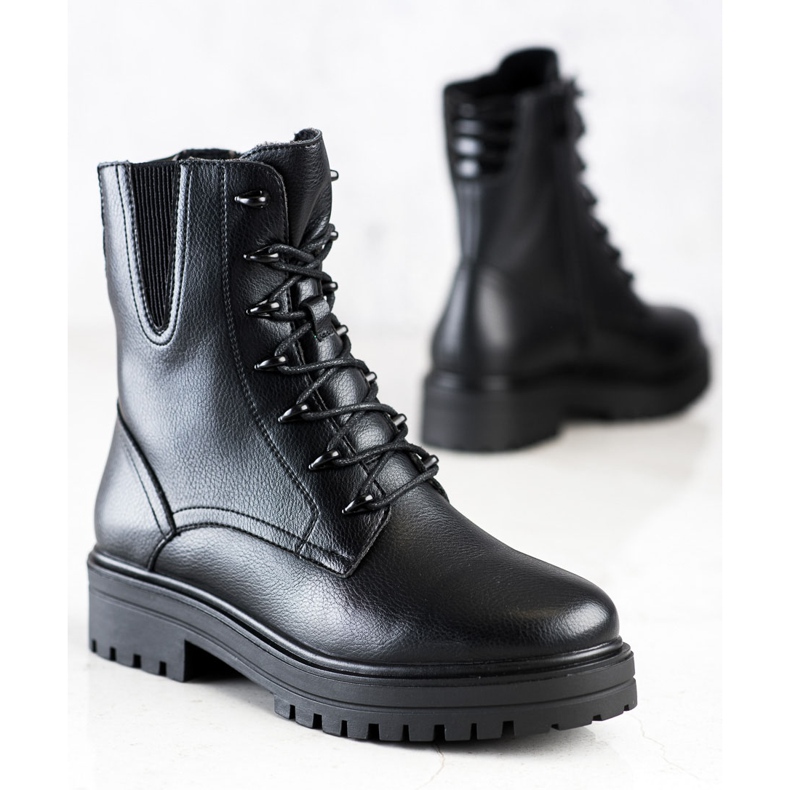 Bottines à lacets de Workery Sergio Leone noir 1