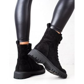 Goodin Bottes de trappeur en daim noir 1