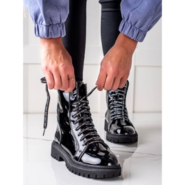 Goodin Bottes Vernis Amour noir 1