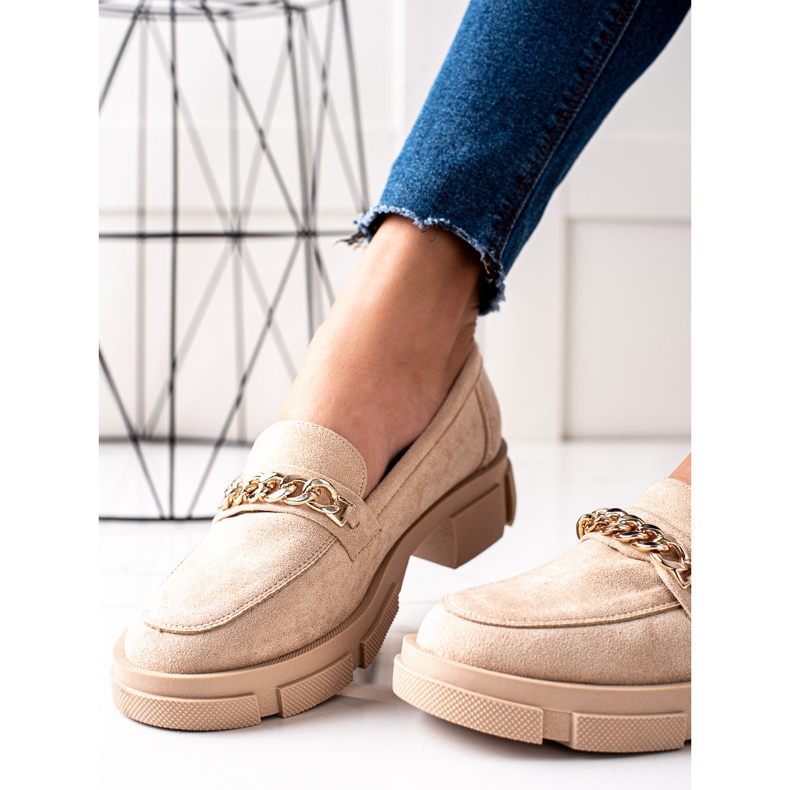 Goodin Mocassins beiges à la mode 1