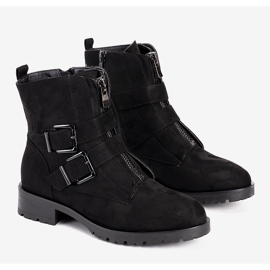 Bottines en daim Seashell pour femmes noires le noir 1