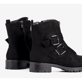 Bottines en daim Seashell pour femmes noires le noir 2