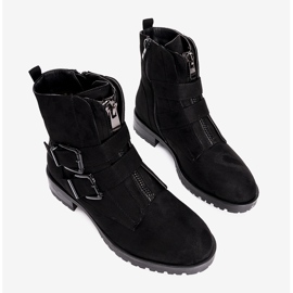 Bottines en daim Seashell pour femmes noires le noir 3