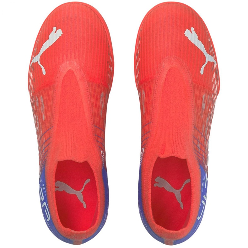 Chaussures de foot Puma Ultra 3.3 Tt Jr 106531 01 oranges et rouges 1