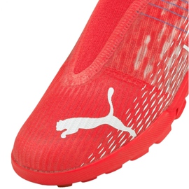 Chaussures de foot Puma Ultra 3.3 Tt Jr 106531 01 oranges et rouges 4