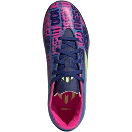 Chaussures de foot Adidas X Speedflow Messi.4 Tf Jr FY6911 multicolore bleu 1