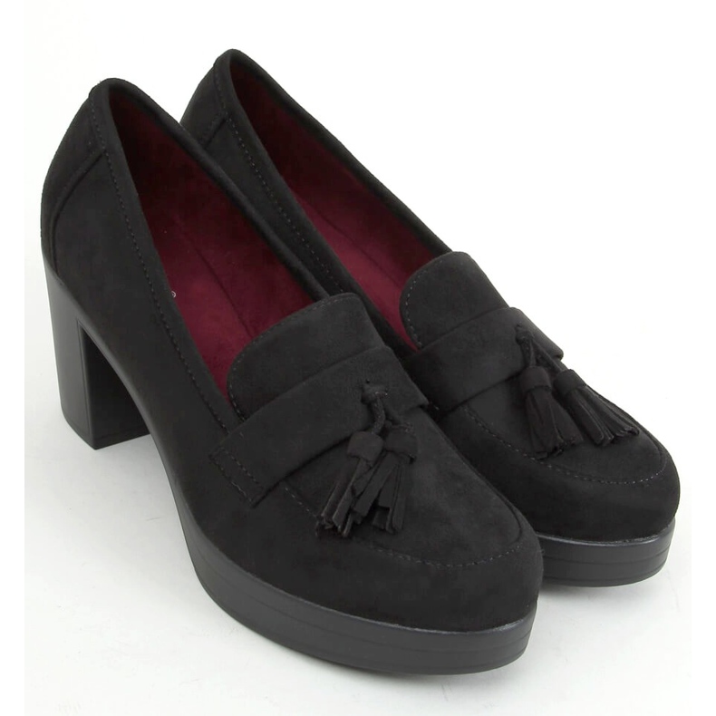 Escarpins sur le montant et la plate-forme noir 8B817 Noir 2