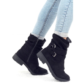 Bottines plates noires 518-12 Noir le noir 1