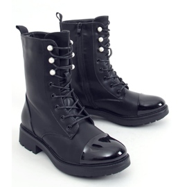 Travailleurs noirs pour femmes avec perles 4343 Noir le noir 2