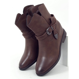 Bottes marron sur un coin caché HQ239 brun 5