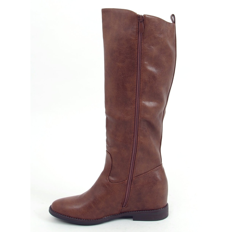 Bottes marron HQ243 Camel sur un coin caché brun 1