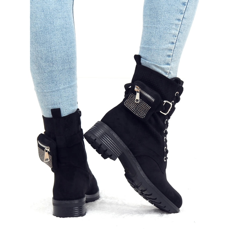 Travailleurs noirs avec un sac à main HQ252 Noir le noir 2