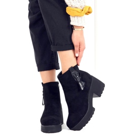 Noir TX-1858-1 Bottines compensées noires le noir 6