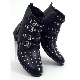 Bottes noires à clous noir M8AX1658-18 Noir le noir 2