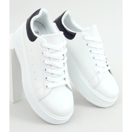 Baskets femme blanches T0YD8240-5 BLANC / NOIR 1
