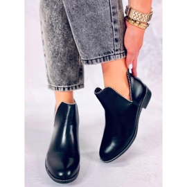 Boots noires découpées Y8191 Noir le noir 2