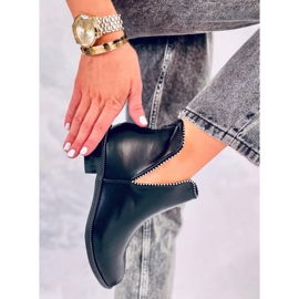 Boots noires découpées Y8191 Noir 1