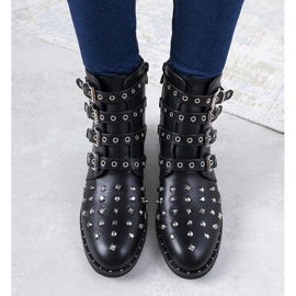 Bottes pour femmes noires richement décorées de Meier 1