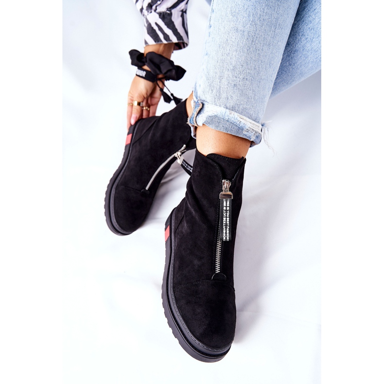 PS1 Bottes pour femmes sur la plate-forme noire Charlee le noir 1