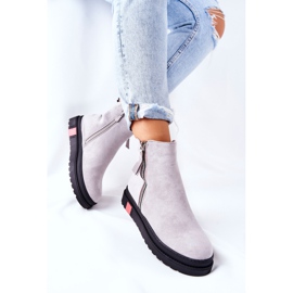 PS1 Suede Booties Jodhpur boots sur la plateforme Grey Nessa gris 1 PS1 Suede Booties Jodhpur boots sur la plateforme Grey Nessa gris 1