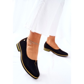 Chaussures en cuir noir Maciejka 05035-07 le noir jaune 5