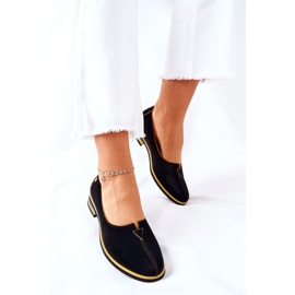 Chaussures en cuir noir Maciejka 05035-07 le noir jaune 3