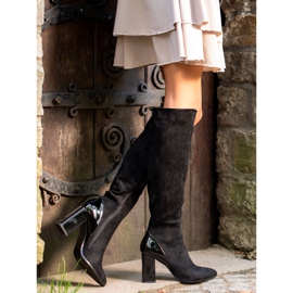 Goodin Bottes Avec Insert Verni le noir 7