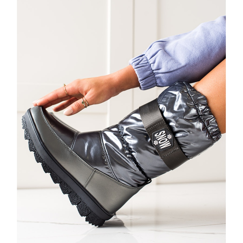 S. BARSKI Bottes de neige brillantes par S.BARSKI argent 1 S. BARSKI Bottes de neige brillantes par S.BARSKI argent 1