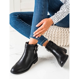 Goodin Bottes noires à boucles le noir 1