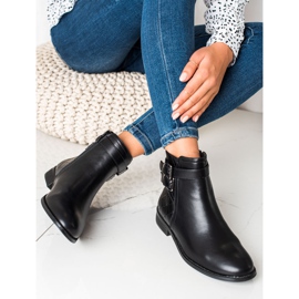 Goodin Bottes noires à boucles le noir 4