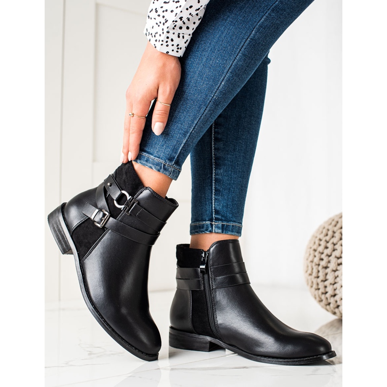 Goodin Bottes noires décontractées le noir 1