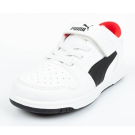 Puma Rebond Jr 370493 01 blanche le noir 1