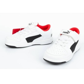 Puma Rebond Jr 370493 01 blanche le noir 7