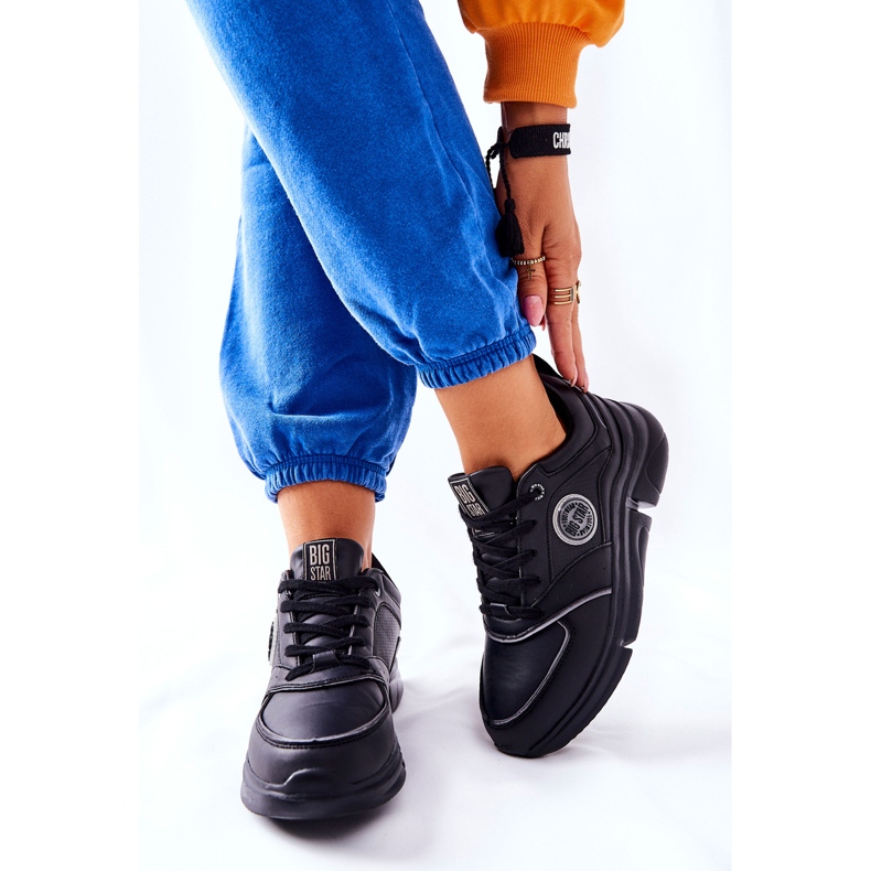 Chaussures de sport sur la plate-forme Big Star II274313 noire 2