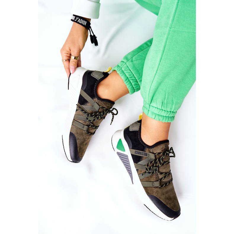 Chaussures de Sport Mousse Mémoire Big Star II274308 Kaki noir 2