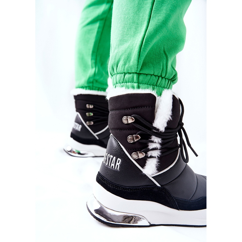 Bottes de neige nouées Big Star II274279 Noir le noir 1 Bottes de neige nouées Big Star II274279 Noir le noir 1