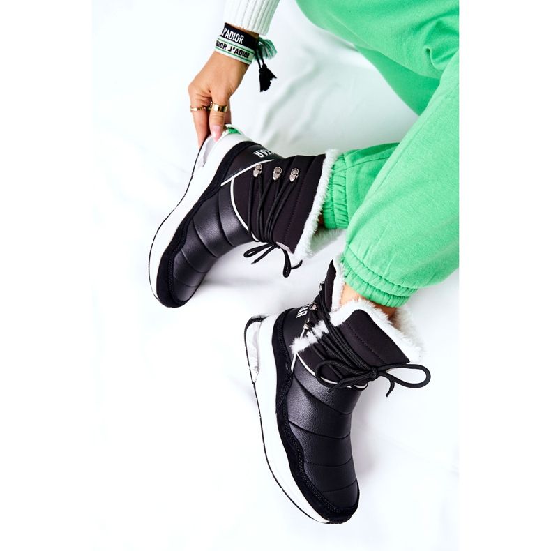 Bottes de neige nouées Big Star II274279 Noir le noir 2 Bottes de neige nouées Big Star II274279 Noir le noir 2