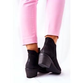 Bottes noires à talons hauts Sergio Leone BT620 1