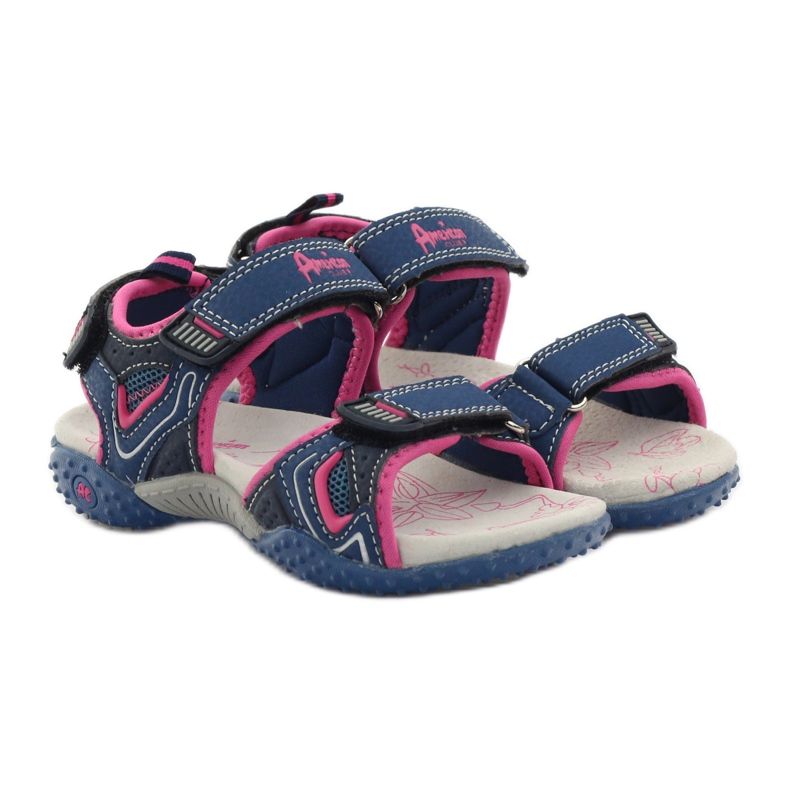 American Club Sandales de sport américaines 1617 pour filles multicolore rose 4 American Club Sandales de sport américaines 1617 pour filles multicolore rose 4