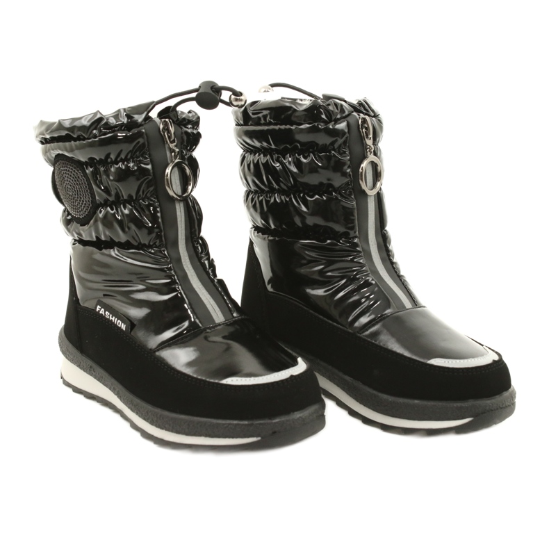 Bottes de neige pour enfants Miss Evento 21DZ23-4324 Noir le noir 4
