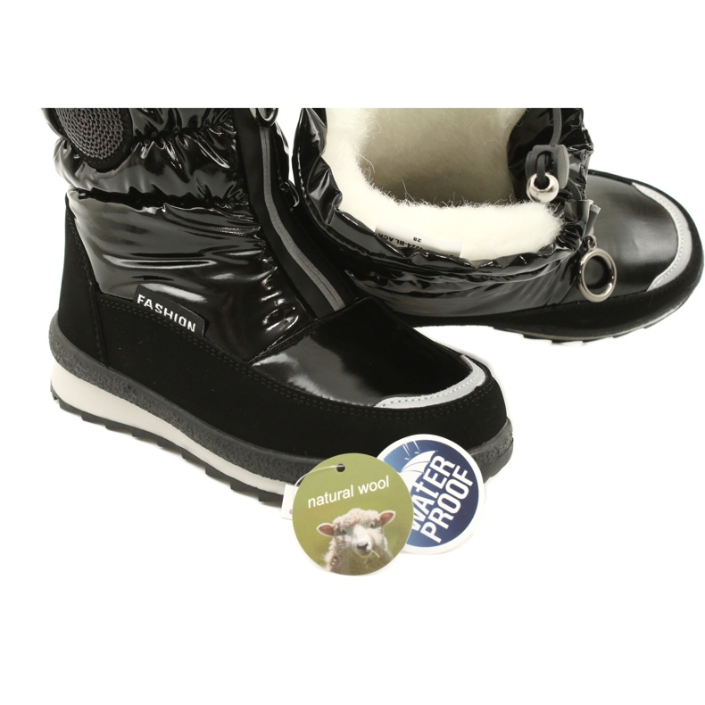 Bottes de neige pour enfants Miss Evento 21DZ23-4324 Noir 7