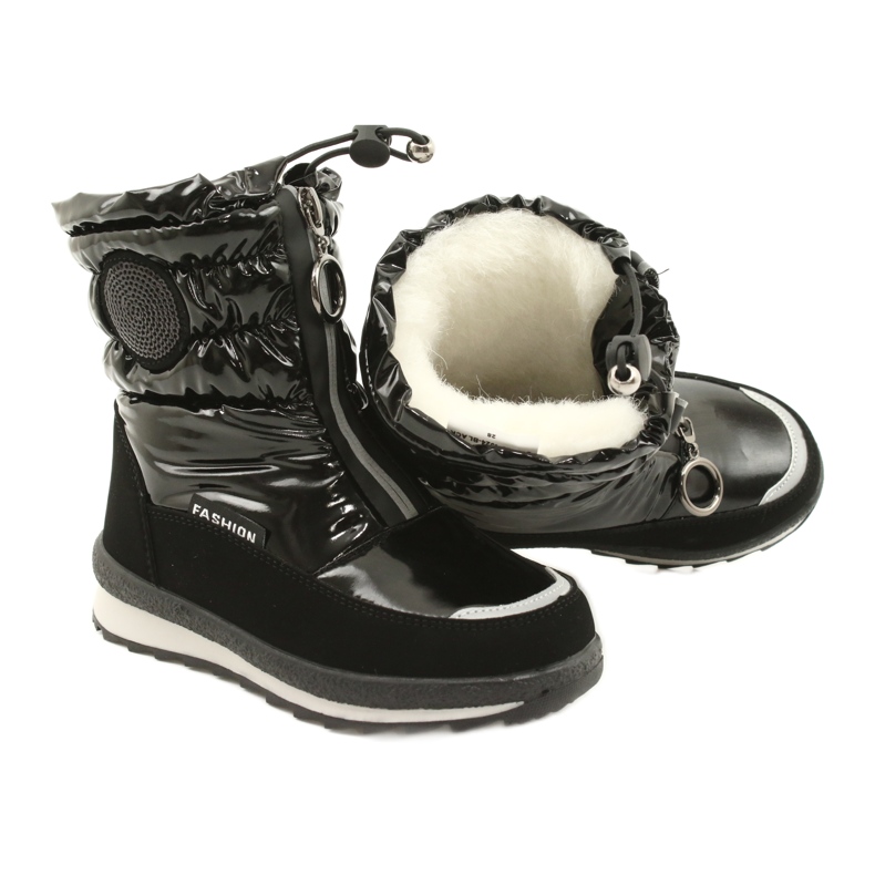 Bottes de neige pour enfants Miss Evento 21DZ23-4324 Noir 6