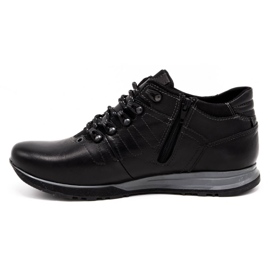 Olivier Chaussures homme bottines cuir 920MP noir 1