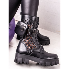 Sweet Shoes Travailleurs noirs ajourés le noir 1