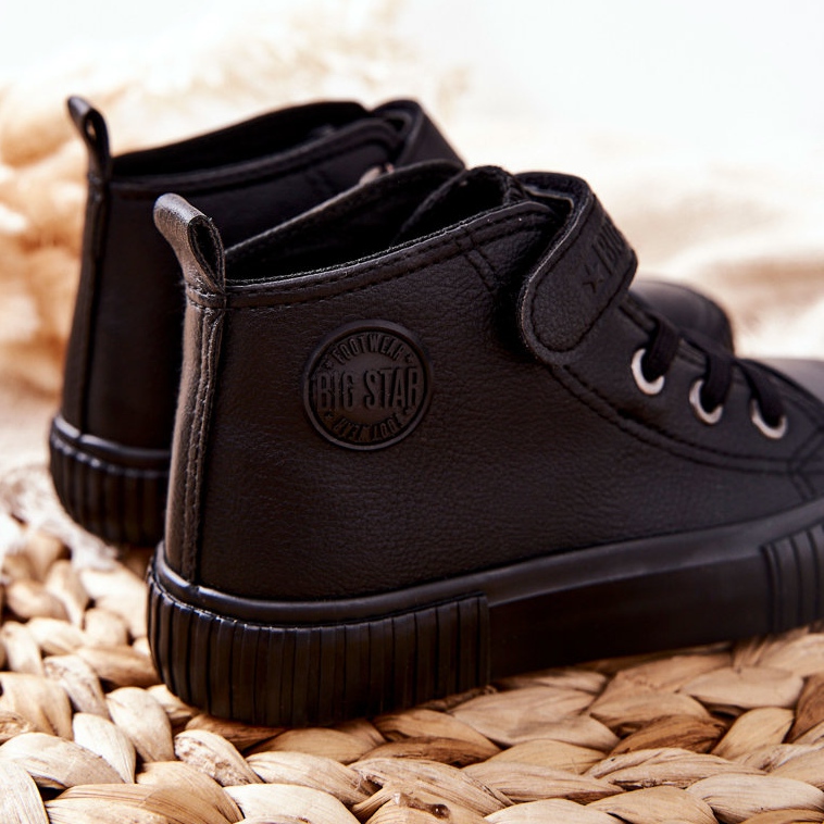 Baskets Hautes Enfant Avec Velcro Big Star II374016 Noir 1