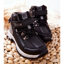 Chaussures de trekking pour enfants noires Big Star II374100 2