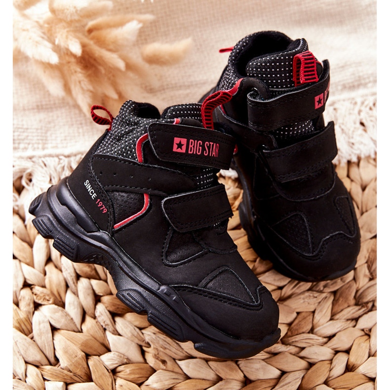 Chaussures de trekking pour enfants noires Big Star II374097 le noir 2