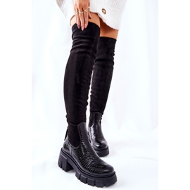 Bottines en cuir Maciejka Krokodyl Noir 05260-01 le noir 6