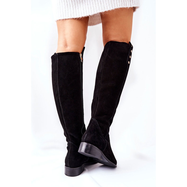 Lewski Shoes Boots Cuir Daim Lewski 2840 Noir le noir 1