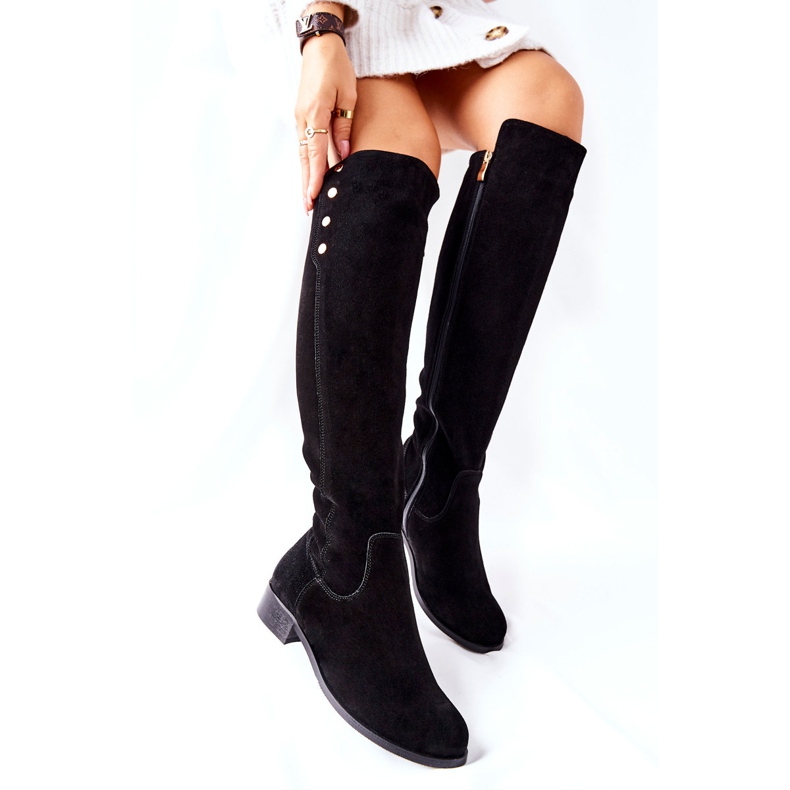 Lewski Shoes Boots Cuir Daim Lewski 2840 Noir le noir 2